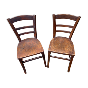 2 chaises bistrot brasserie mutzig