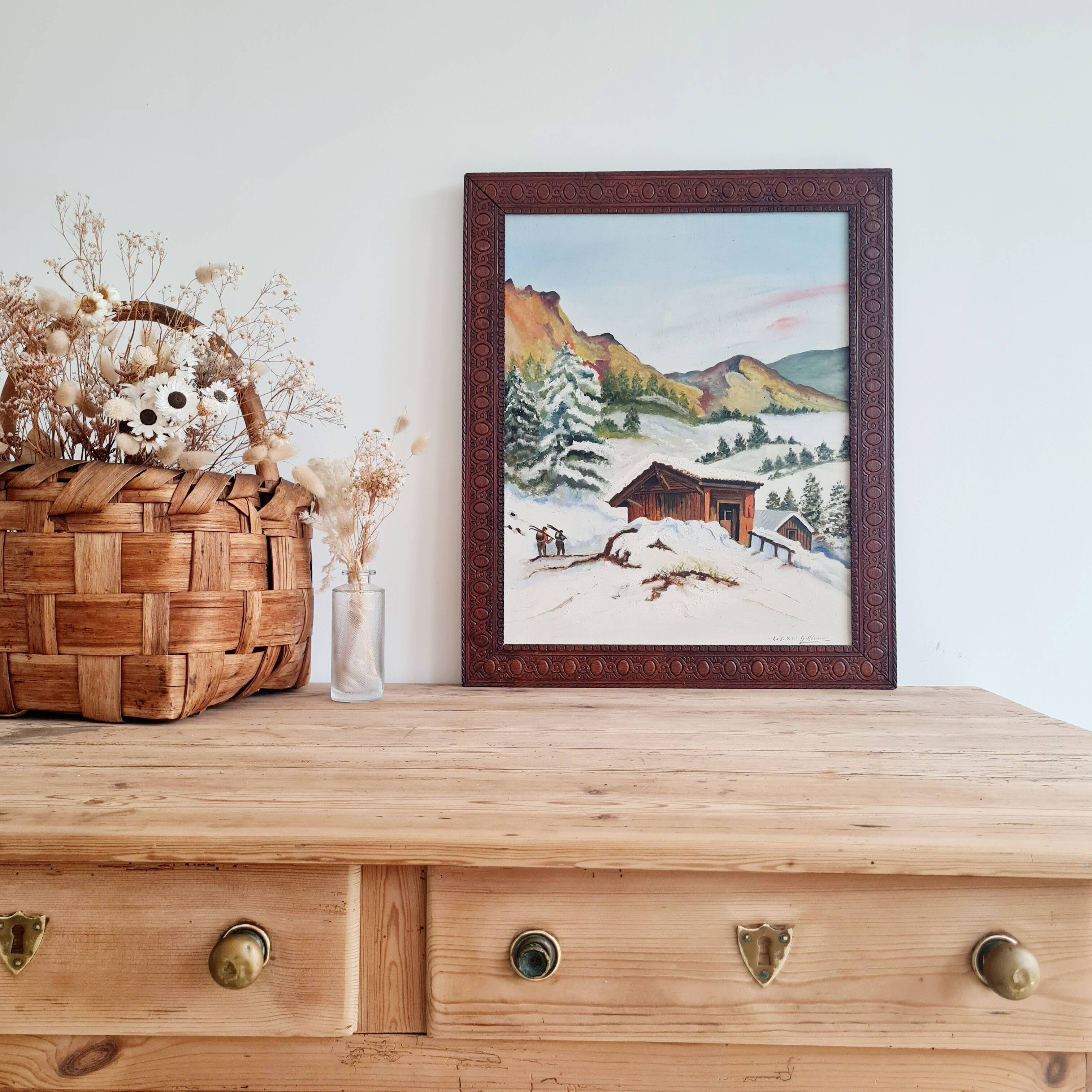 Old painting from the 50s - old painting