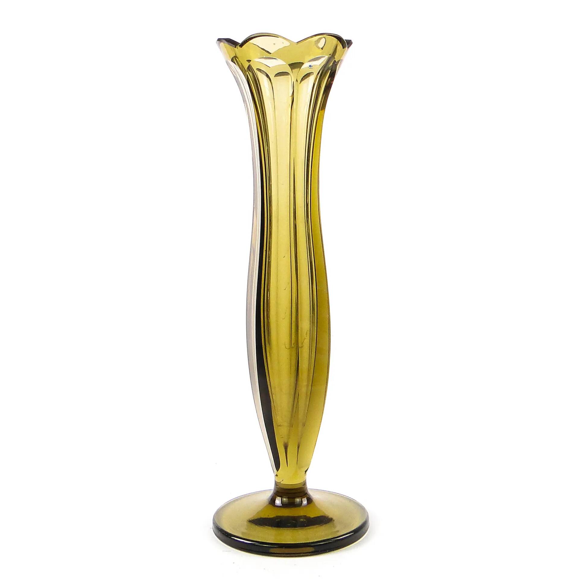 Art deco vase, crystal, Józefina Glassworks, Poland, 1930s