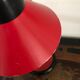 Vintage red articulated office lamp