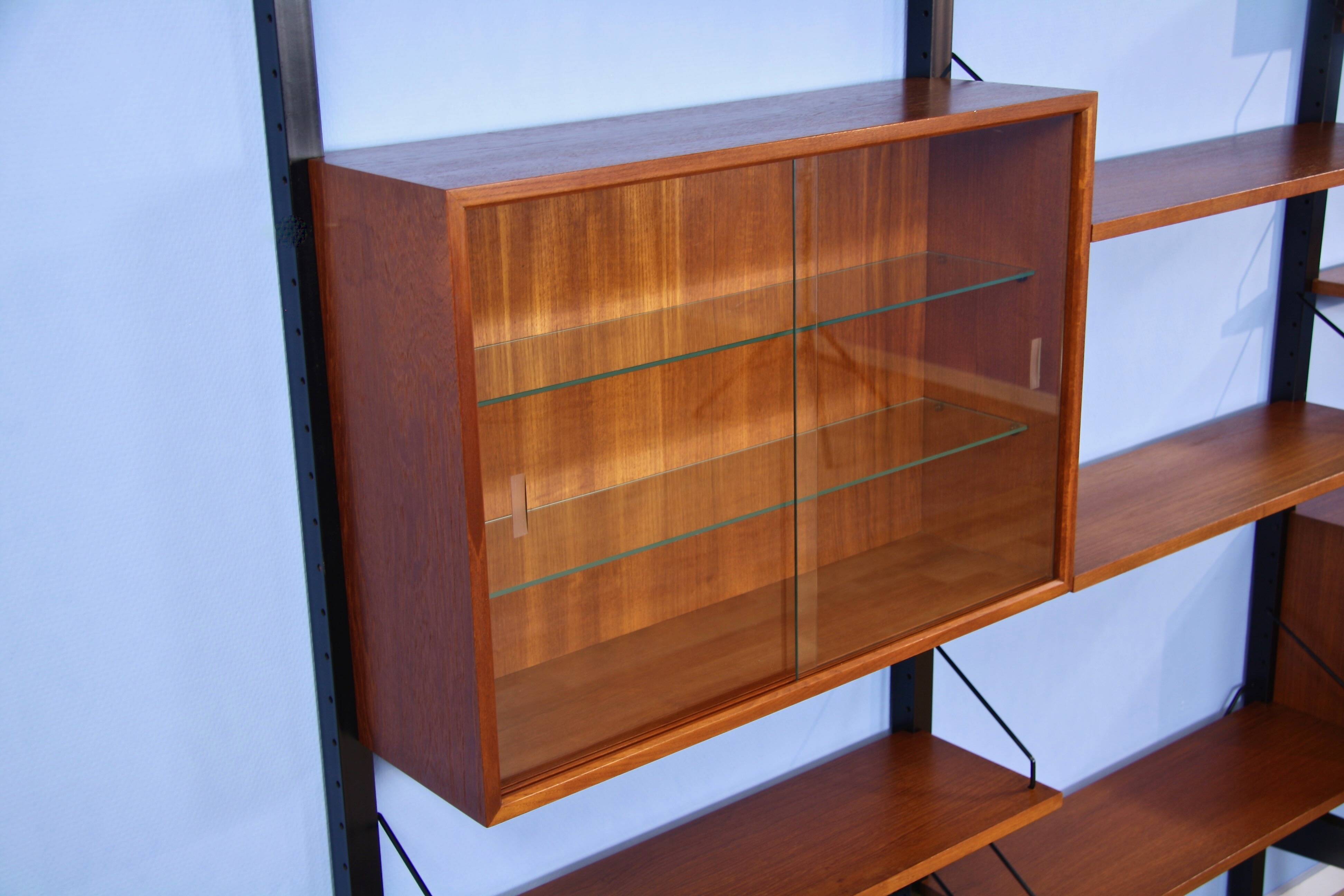 Teak wall unit by Poul Cadovius for Royal System Denmark, 1960s