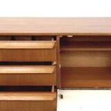 Vintage Scandinavian sideboard, Sleigh sideboard