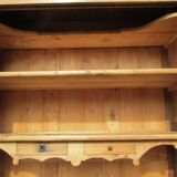 Large linen wardrobe in walnut and burl, Louis Philippe