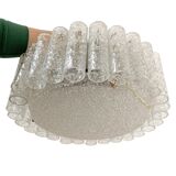 Vintage doria ceiling lamp with glass cylinders
