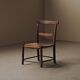 Auvergnat armchair in wood and straw, folk art, 19th century