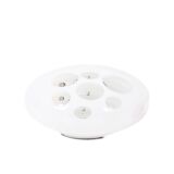 Mazzega. Murano cut glass lamp. Circa 1970.