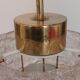 Vintage glass and brass suspension by Hillebrand Germany.