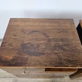 Tables de chevet Art Déco en noyer et laiton, 1940