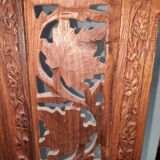 Asian screen in cut-out wood