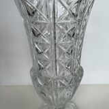 Vintage cast glass vase
