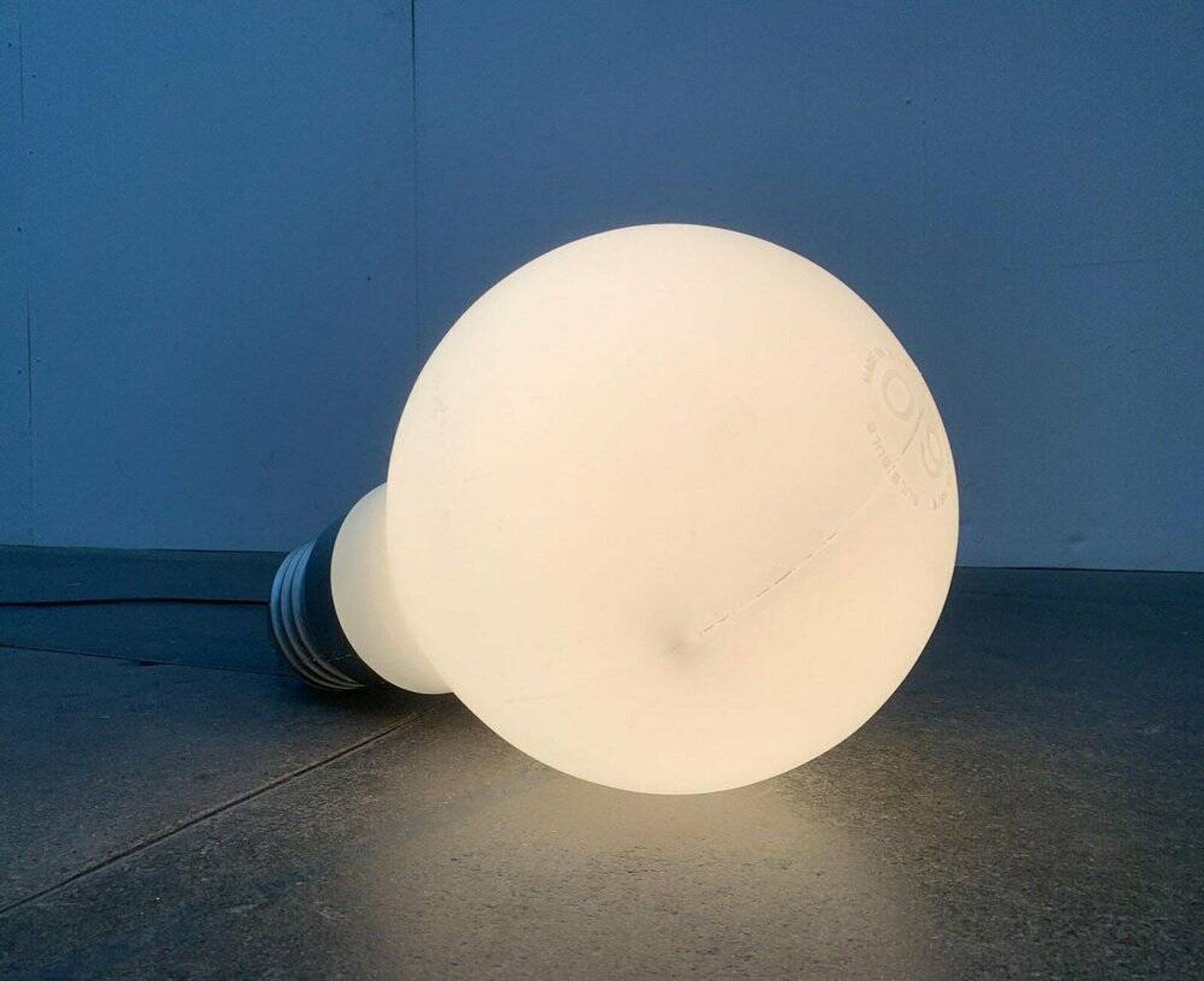 Bulb lamp, bulb on a stand or German suspension in mid-century space style by Ingo Maurer for M Design, 1960s.