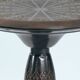 Dutch Art Nouveau occasional table with floral relief decor, 1920s