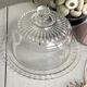 Glass bell with plate