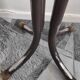 Tabouret industriel de métier réglable en hauteur assise skaï