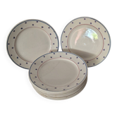 Assiettes K&G Lunéville Pierre années 30