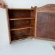 Antique solid oak bathroom cabinet from the early 20th century
