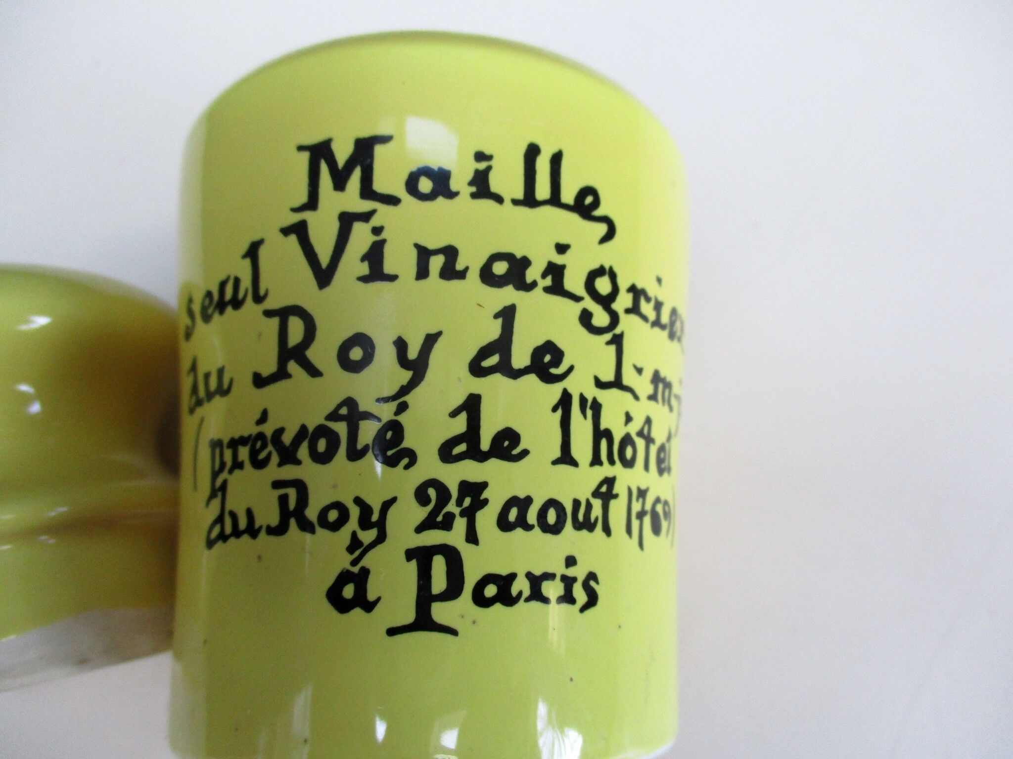 Maille ceramic mustard pot