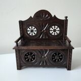 Miniature Breton chest bench