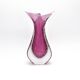 Vase signé Formia - Murano - Sommerso & Bullicante violet - 1970