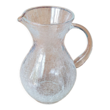 Pichet en verre craquelé