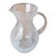 Cracked glass pitcher