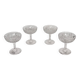 Set of 4 crystal champagne glasses from Saint-Louis | Gavarni model