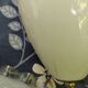 Vintage suspension, raised and lowered opaline porcelain.