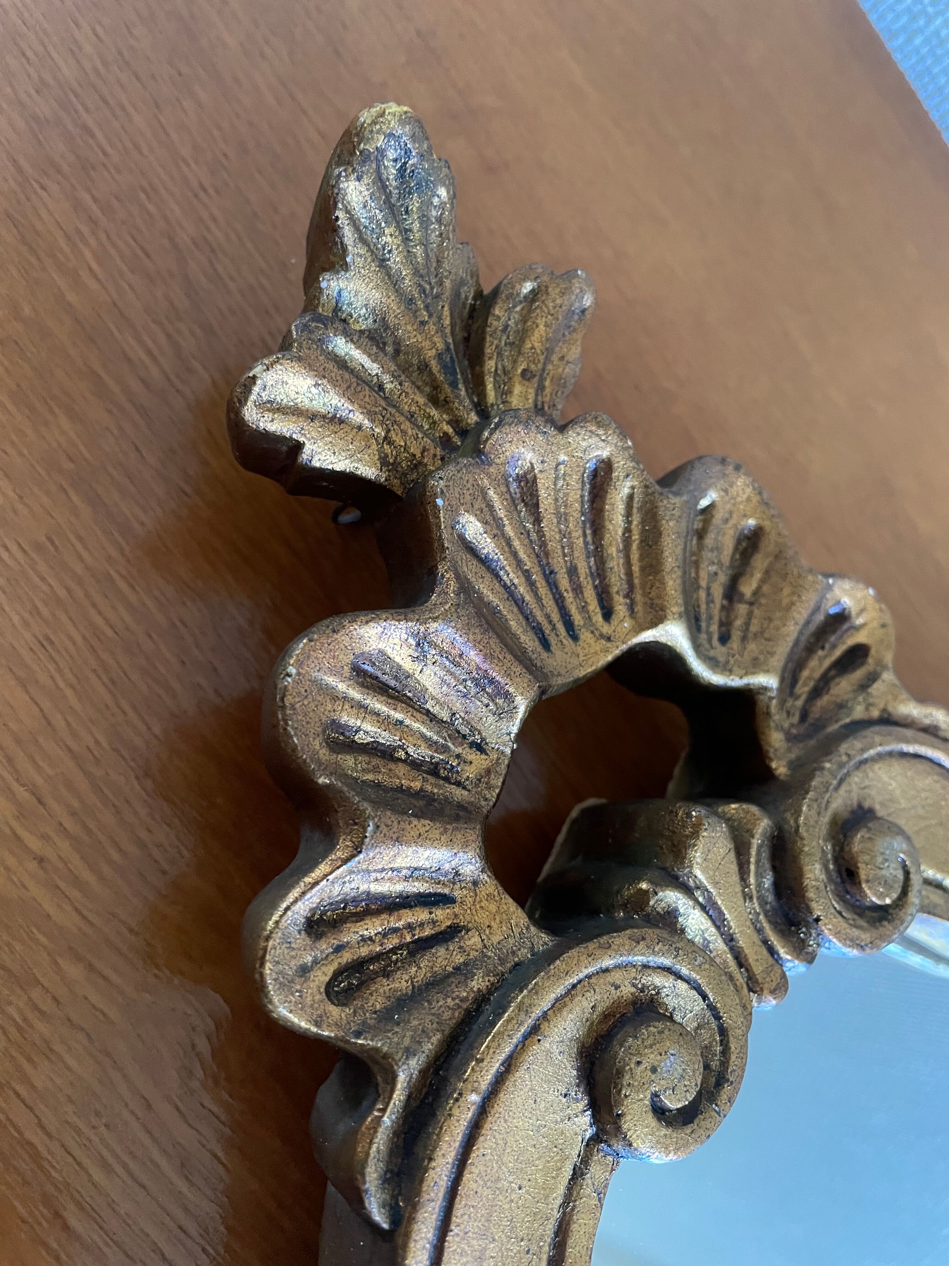 Golden mirror 28x44cm