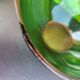 Set of 3 vintage green eared bowls