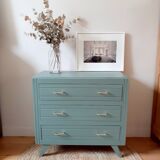 Commode vintage pieds compas