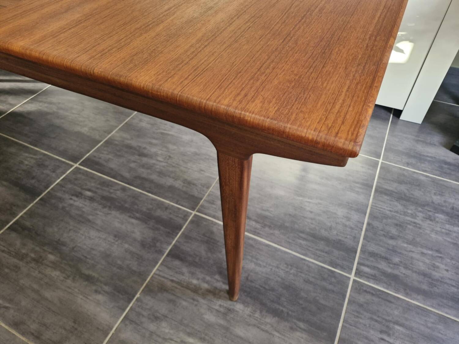 Scandinavian extendable teak table
