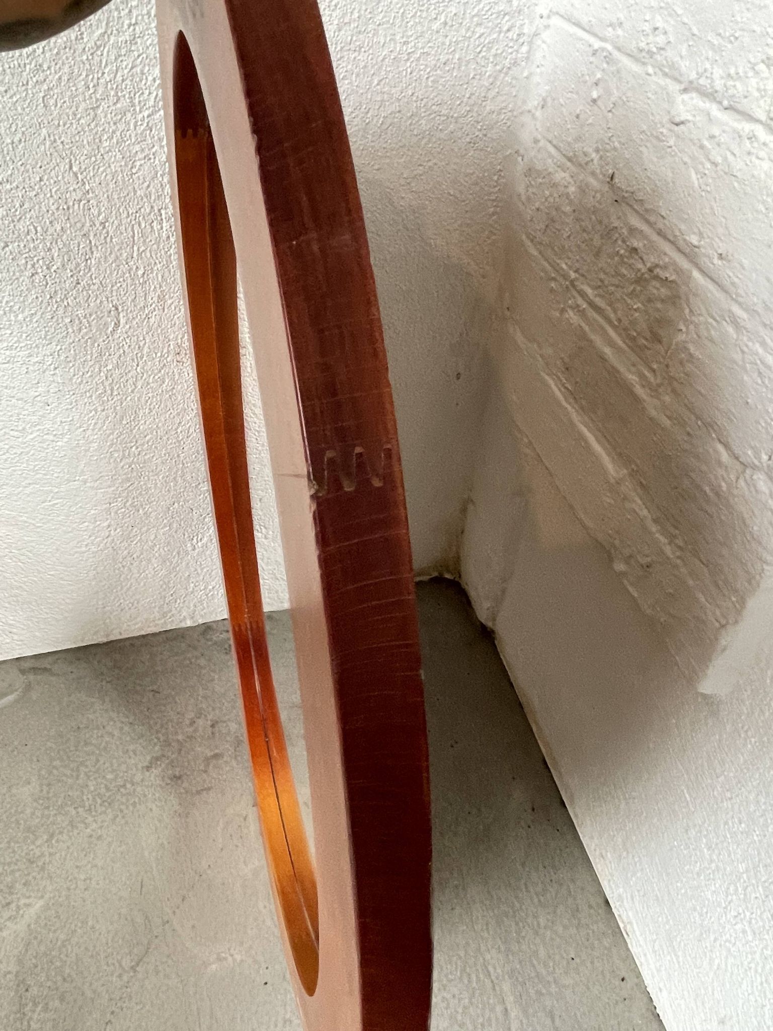Oval cherry mirror