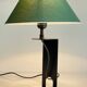 Lampe acier et tissu par madura