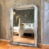 Louis-Philippe antique silvered mirror 19th century
