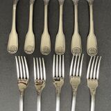 Eleven Christofle forks