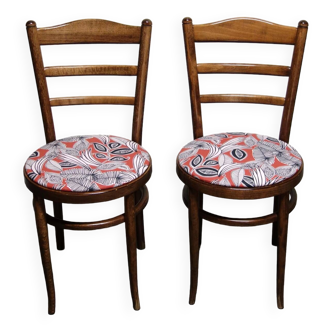 Pair of Baumann bistro chairs