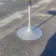 Table with tulip base in cast aluminum, circa 1960/70