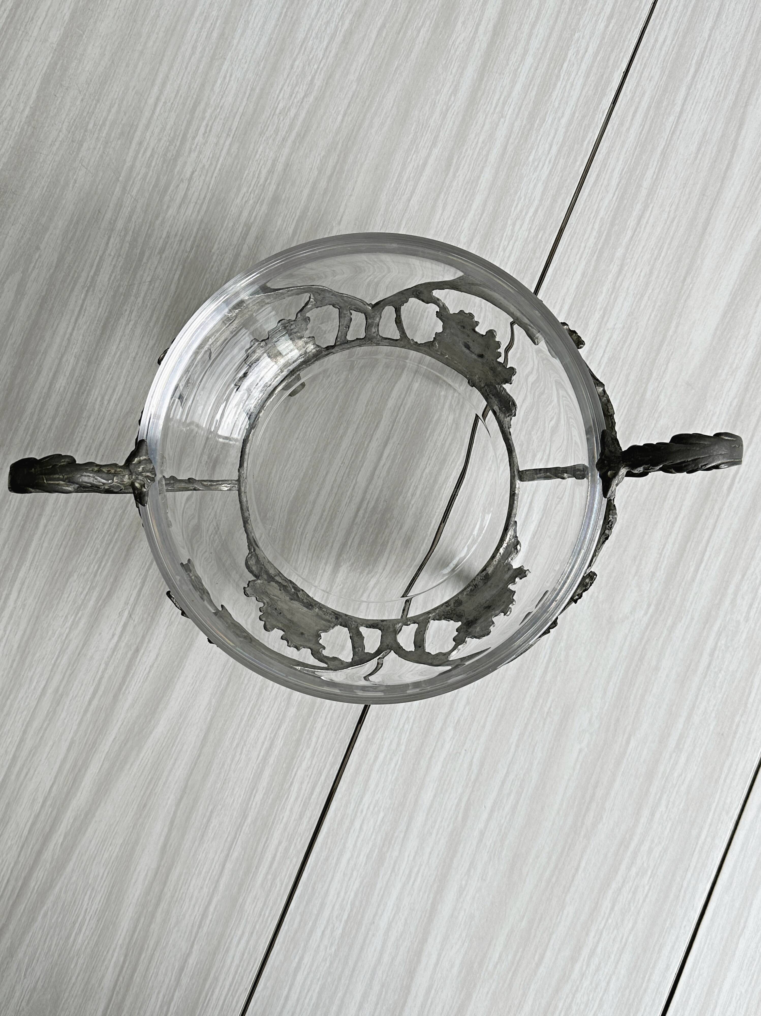 Art Nouveau glass bowl