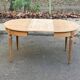 Renovated Louis XVI extendable round table from the 19th century, 260cm.