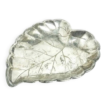 R1J Art Nouveau platter in the shape of a leaf