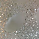 Structured/vintage glass square ceiling light 60s-70s