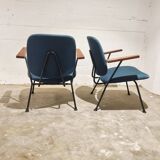 Pair of Armchairs by Gijs van der Sluis for van Der Sluis Steel Furniture