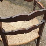 Pair of rustic Provençal armchairs