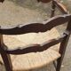 Paire de fauteuils rustiques paillés provençaux