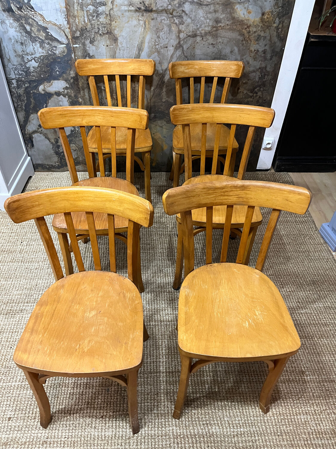 Set of 6 Luterma bistro chairs