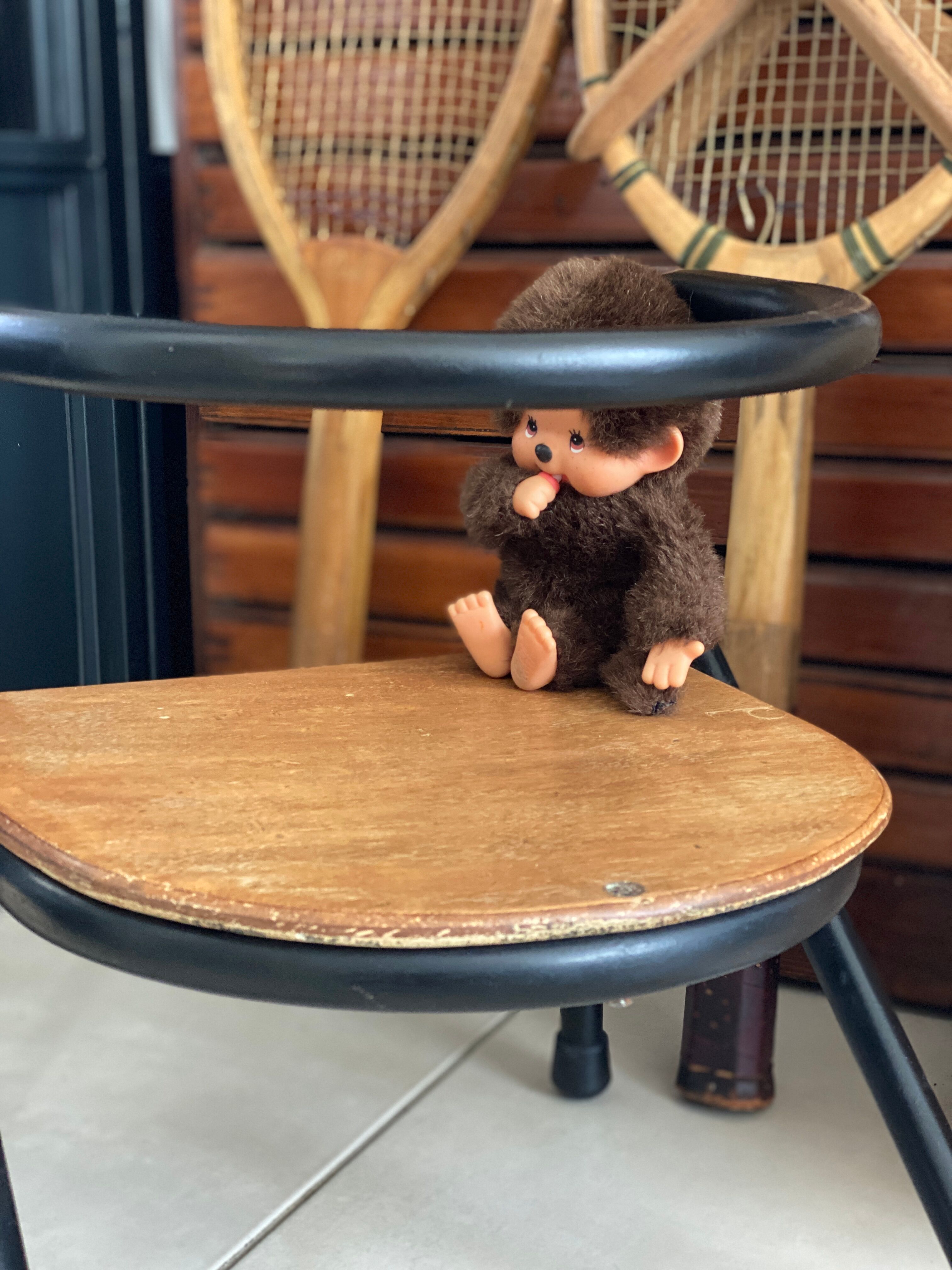 Chaise écolier enfant vintage de Jacques Hitier