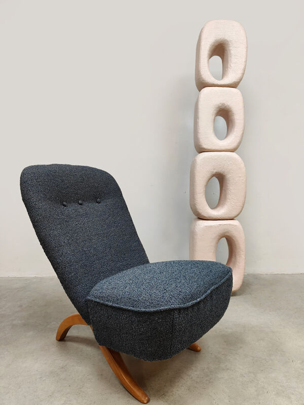 Chaise Congo vintage design néerlandais Theo Ruth Artifort