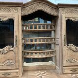 Louis XV style two-part sideboard in solid oak, 20th century