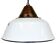 Industrial White Enamel and Cast Iron Pendant Light, 1960s