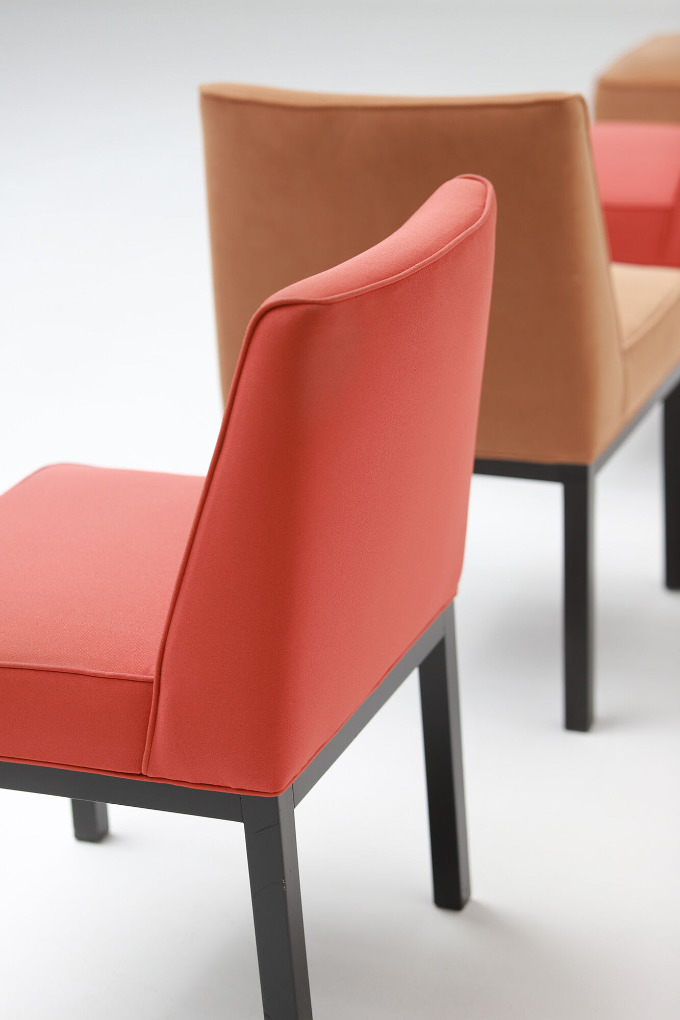 Set of six Jules Wabbes 'Louise' dining chairs for Bulo